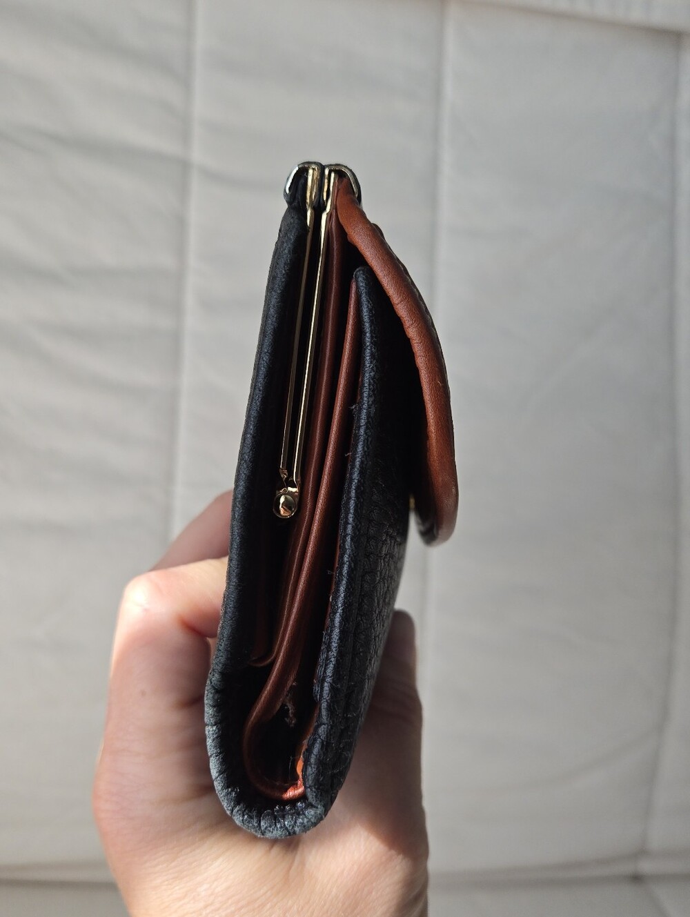 Vintage Dooney & Bourke All Weather Wallet Black Brown - Picture 3 of 16